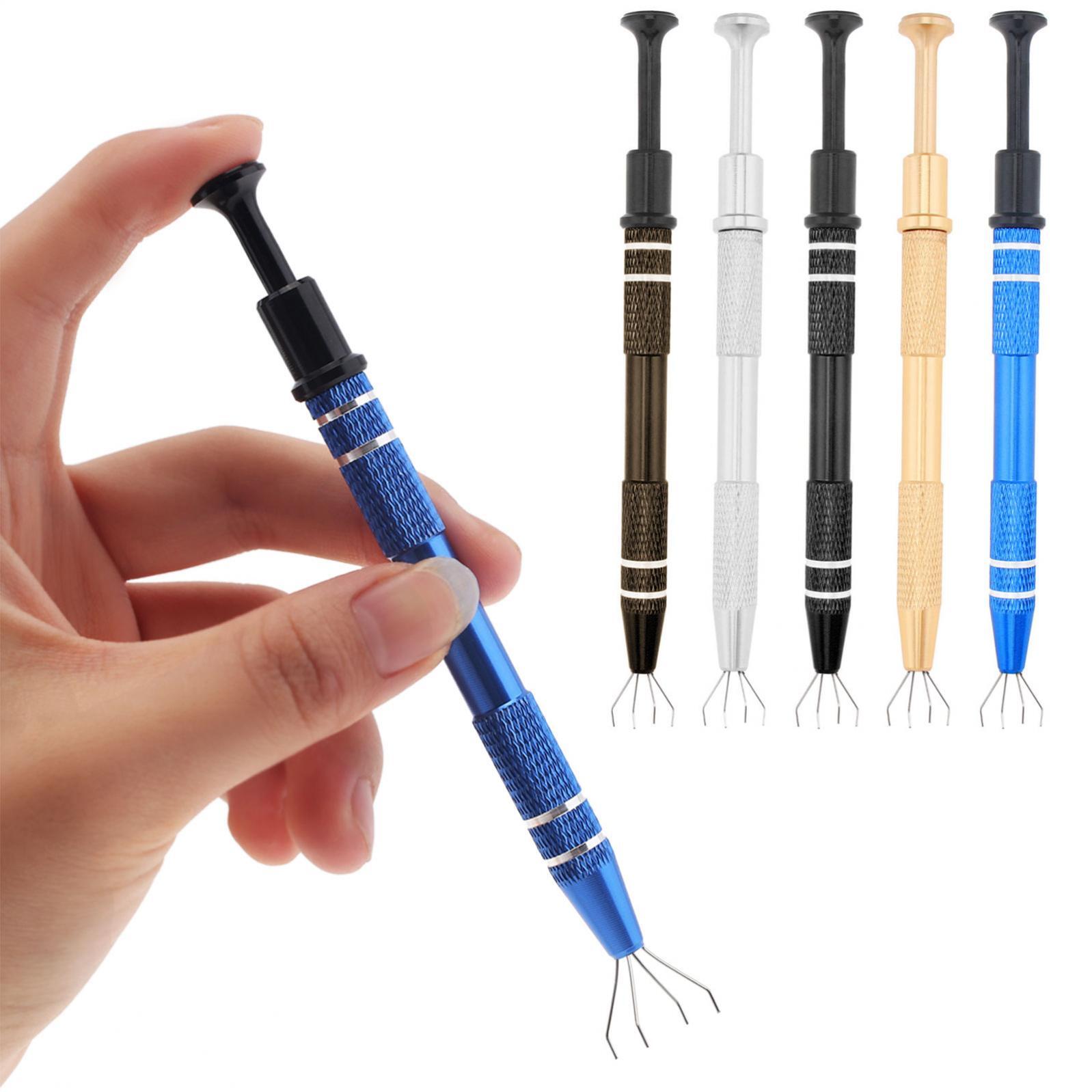 5 Piece Stainless Steel 4-Claw Pick up Tool for Small Parts Pickup Metal Grabber