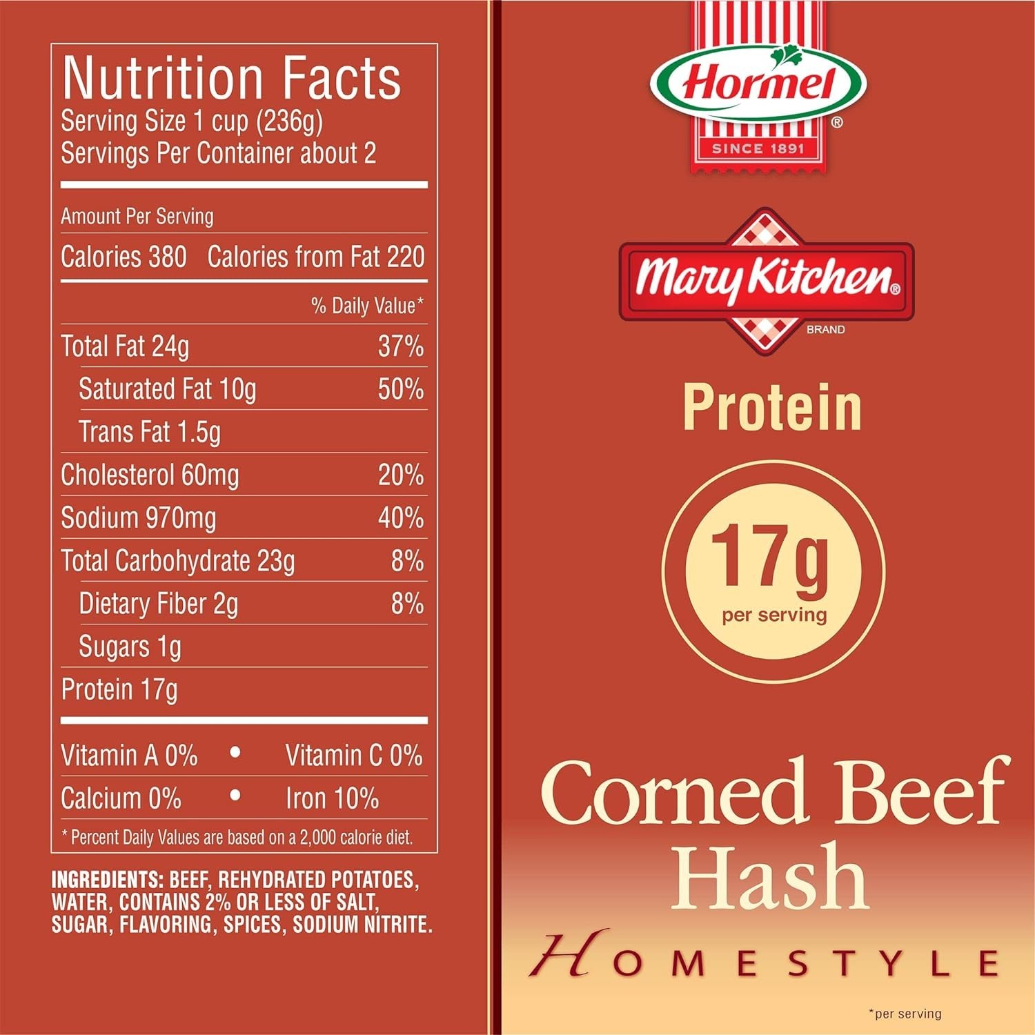 Hash Corned Beef Hash 4 oz 8 Pack