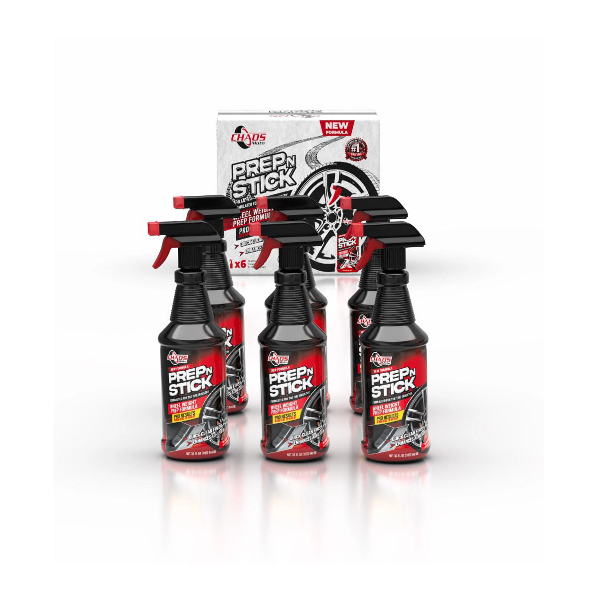 Chaos Safety Supplies Prep N Stick Aluminum Wheel Cleaner Case (6-Pack)