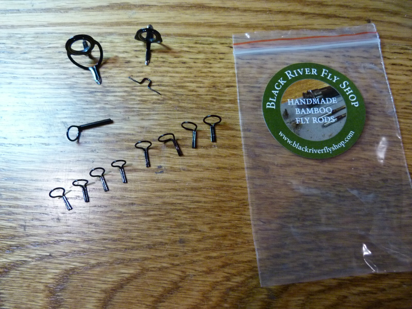 Black River Fly Shop 11 piece Black single foot fly rod guide set
