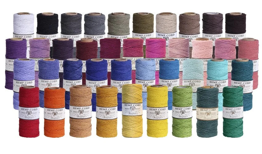 Hemp Cord (NOT JUTE) 1mm-Many Colors Available-Jewelry Making & Crafts-Hemptique
