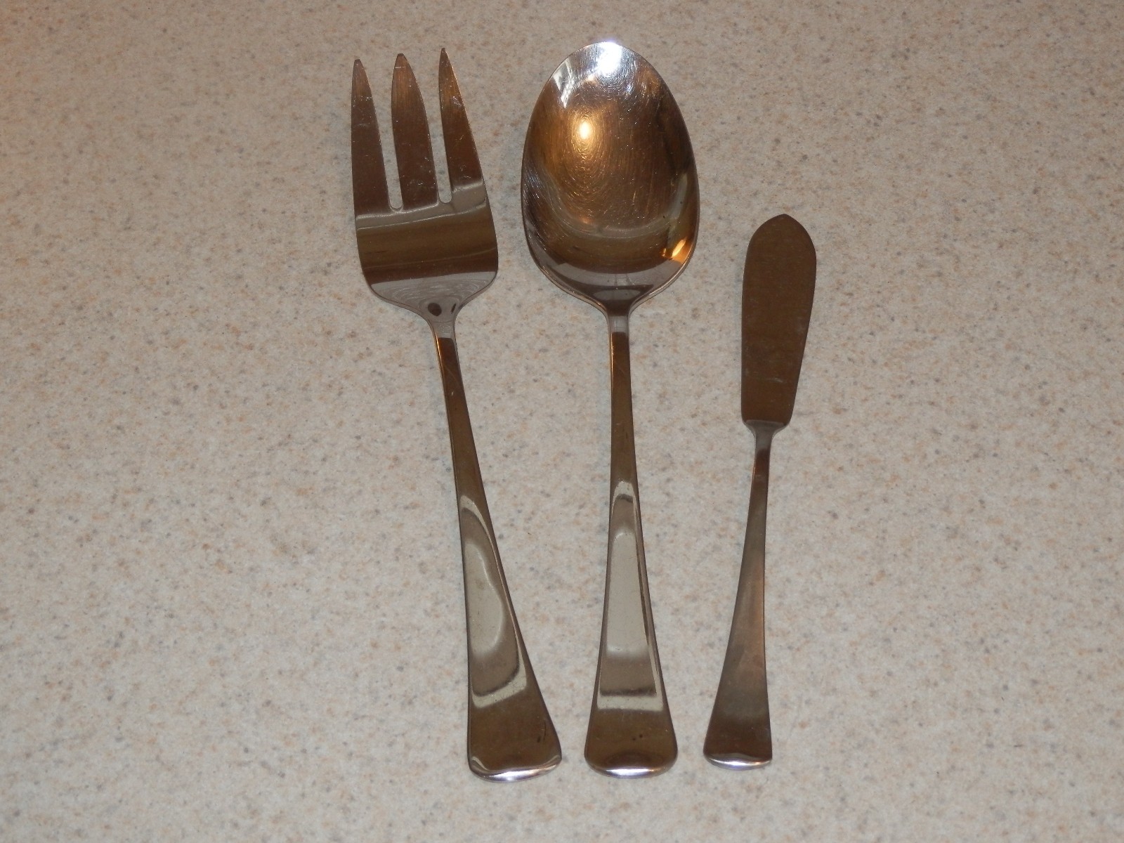 ONEIDA STAINLESS FLATWARE WYNDHAM PATTERN 3 SERVING PCS MEAT TABLESPOON BUTTER
