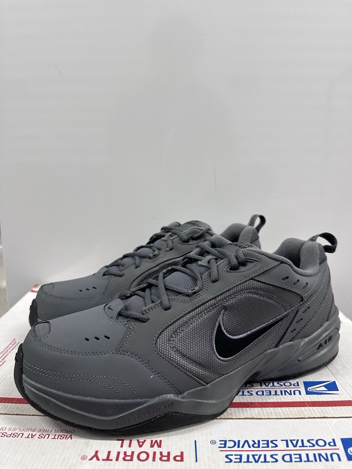 Nike Air Monarch IV 4E Wide ‘Dark Grey Black’ 416355 003 Size 14