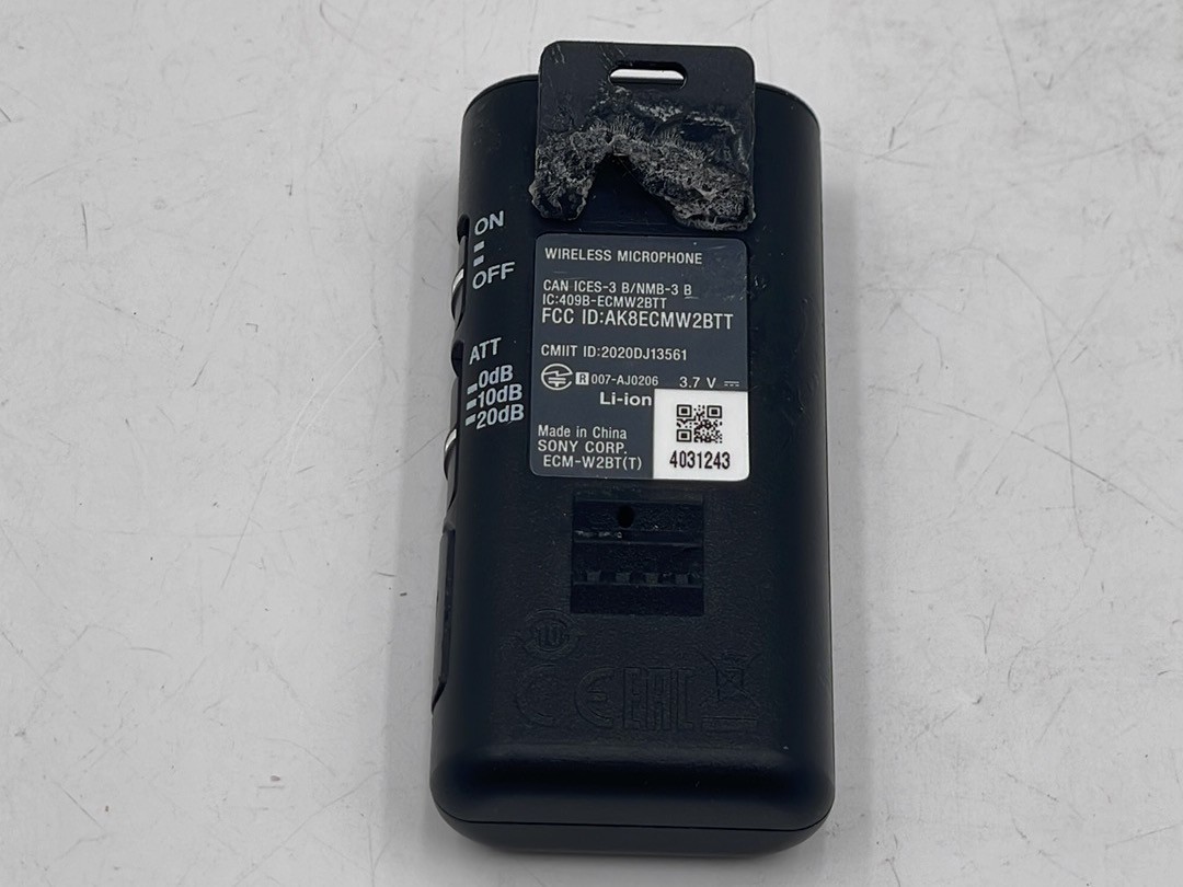 Sony ECM-W2BT Wireless Microphone Transmitter Mic Only - Read
