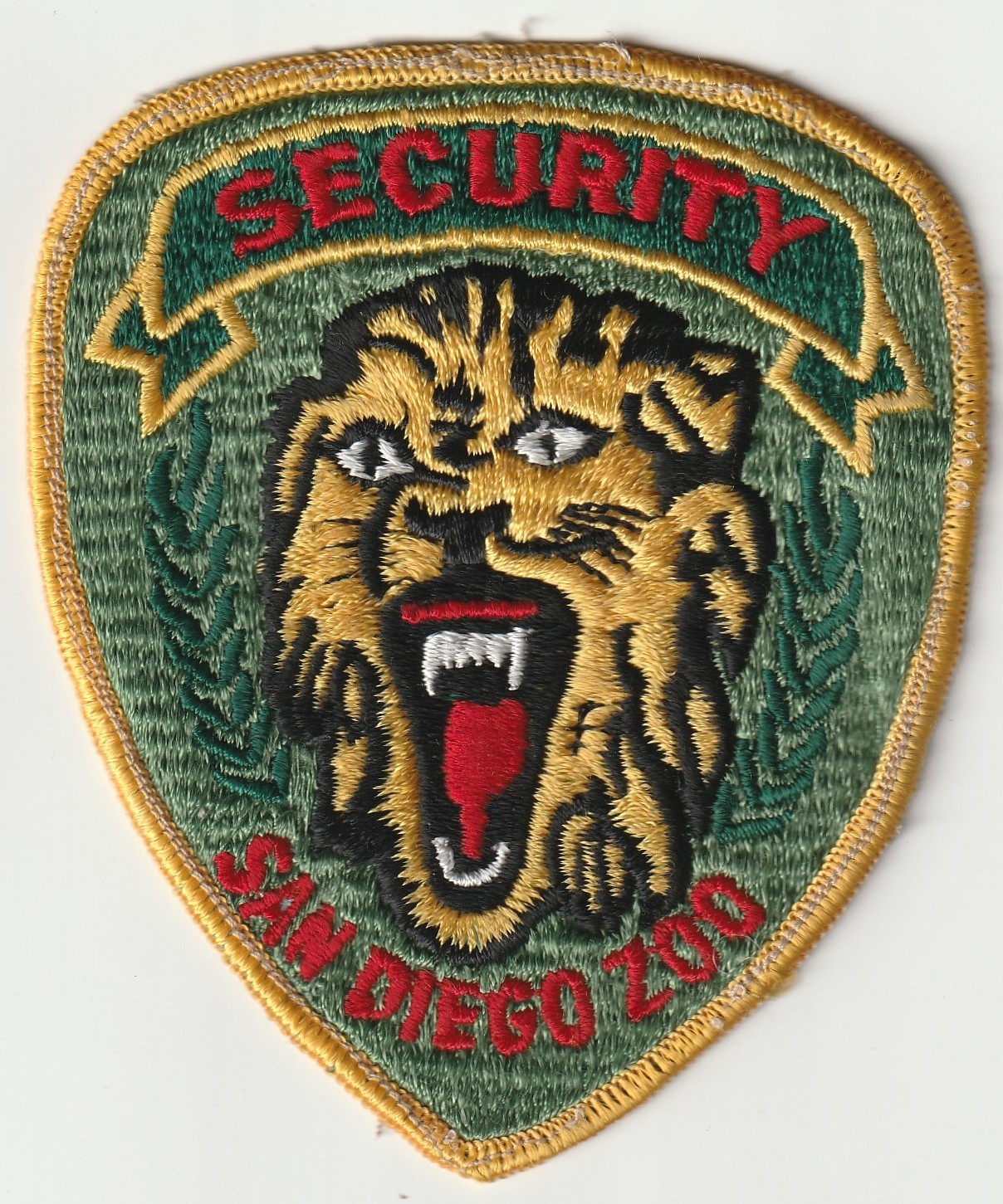 San Diego Zoo, California Security Patch - VERY OLD!
