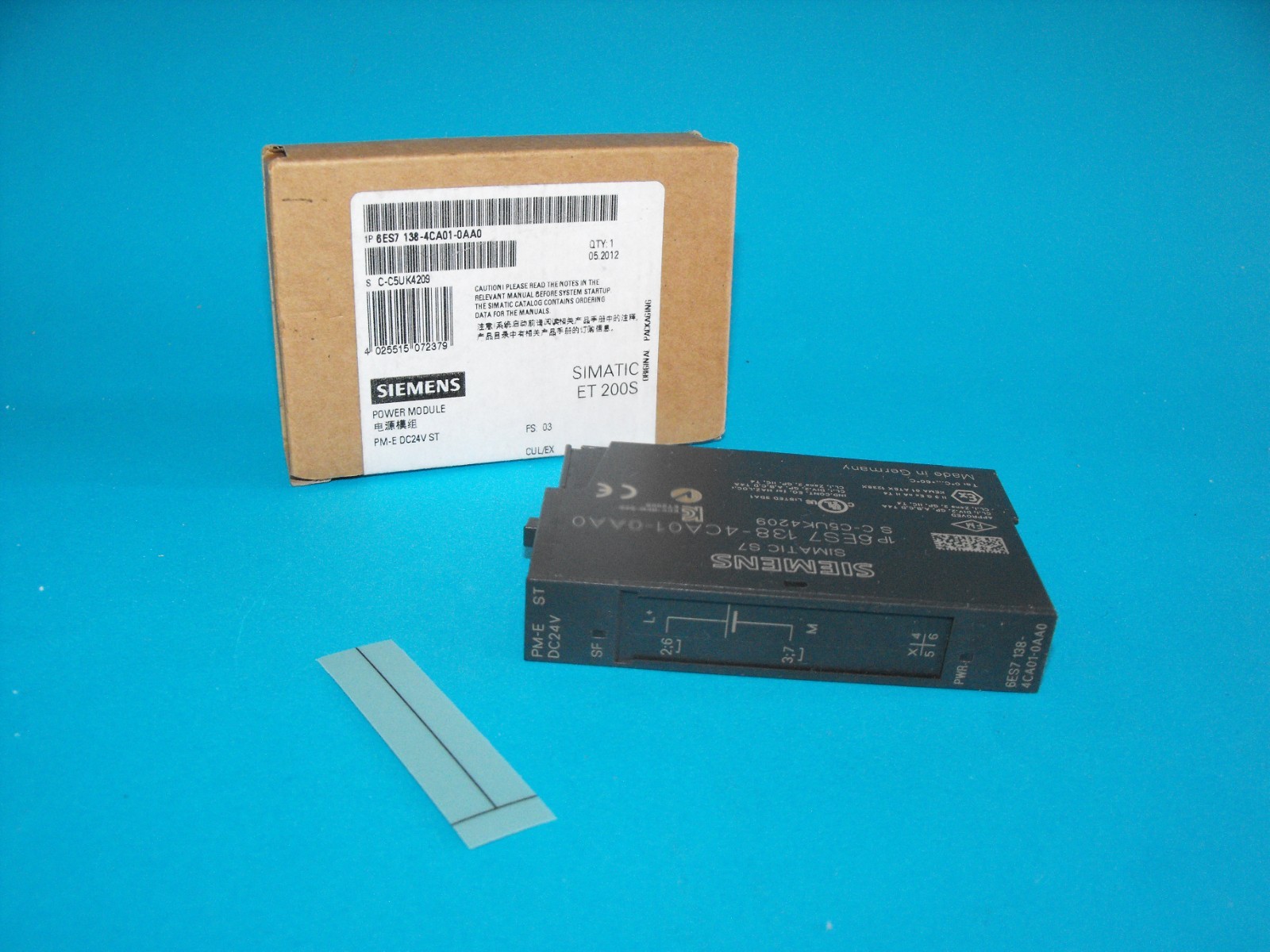 SIEMENS 6ES7138-4CA01-0AA0.SIMATIC DP Power Modules 6ES7138-4CA01-0AA0.NEW