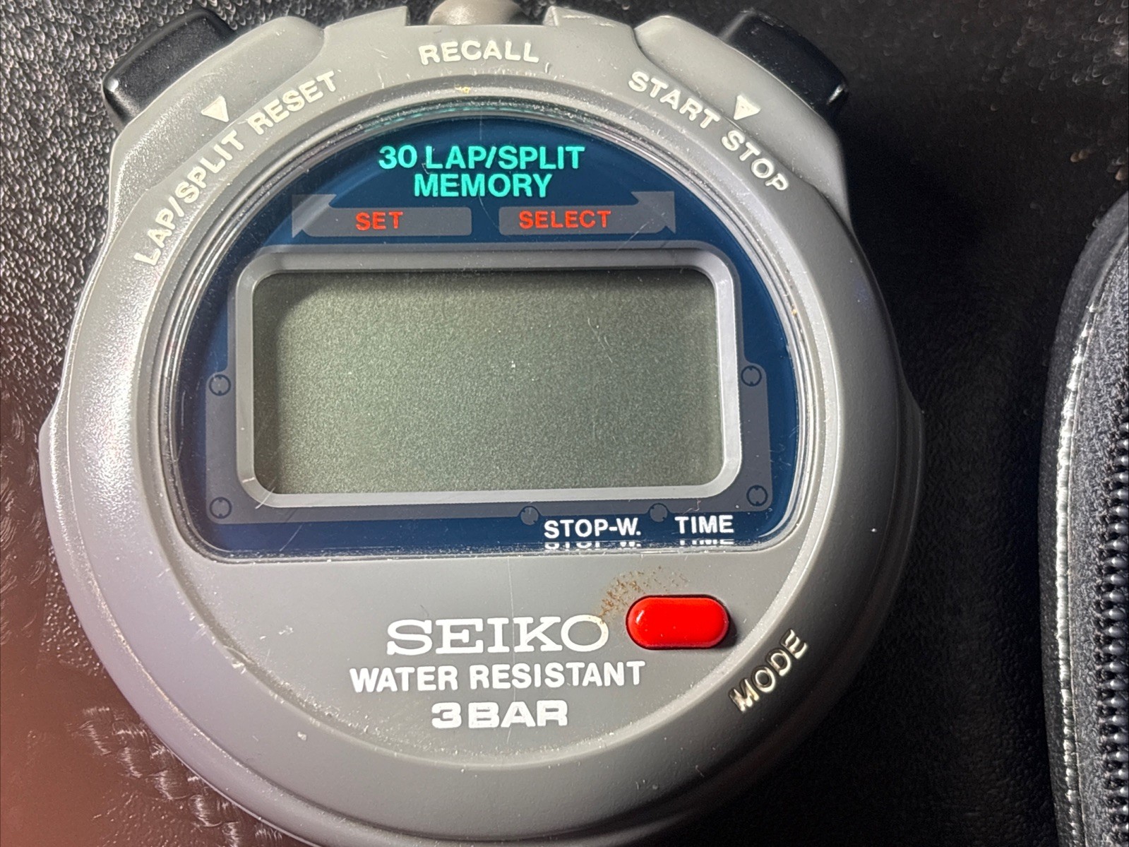 Seiko S031-4010 Digital Stopwatch 3Bar 30 Lap/Split Memory Vintage-Rare