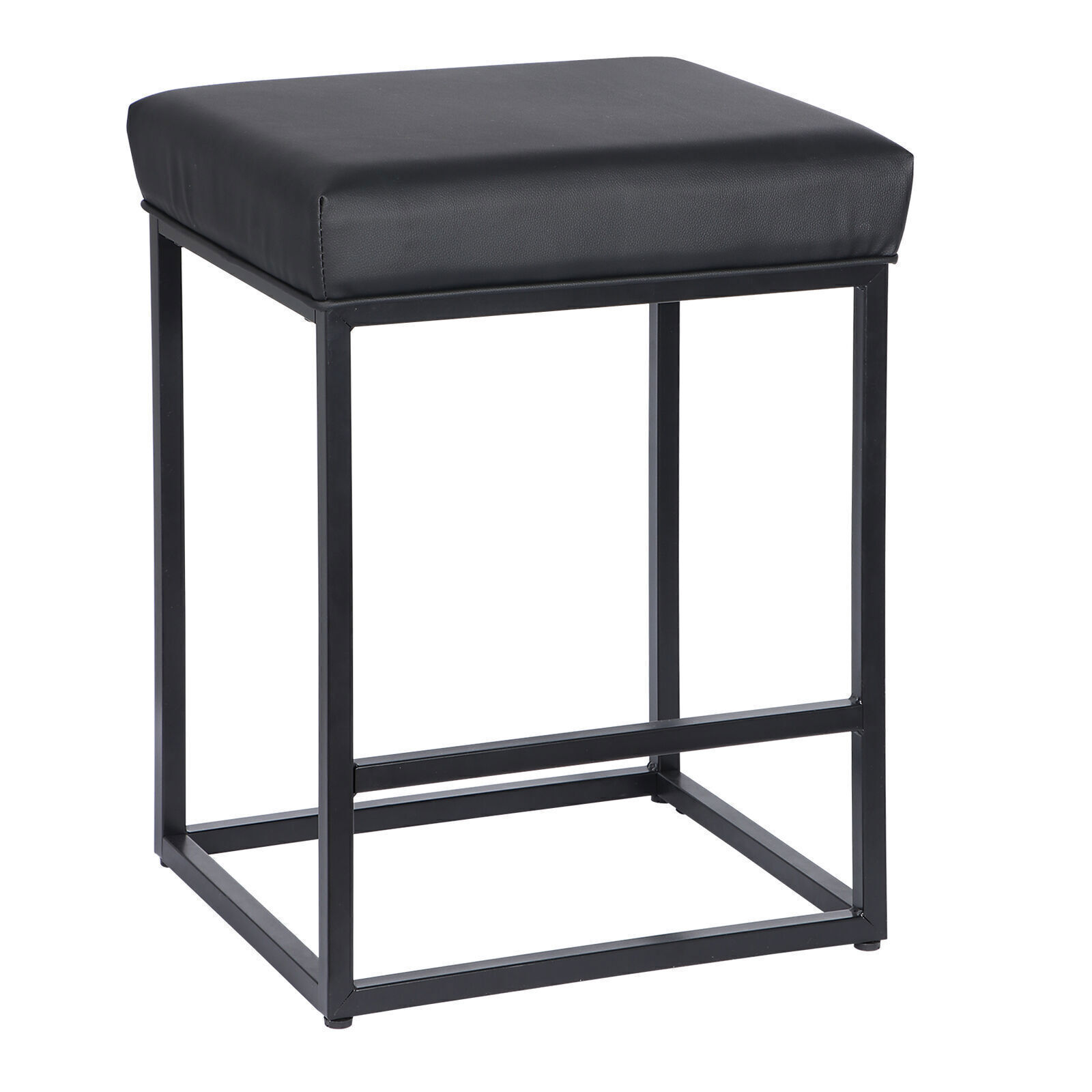 Set of 4 for Kitchen Counter Backless Modern Square Barstools Support 330 LBS