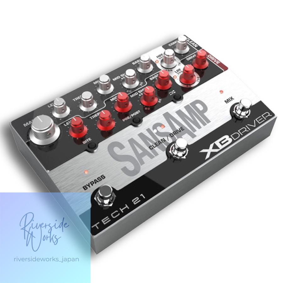 TECH21 SansAmp XB DRIVER Bass DI Preamp Effects Pedal