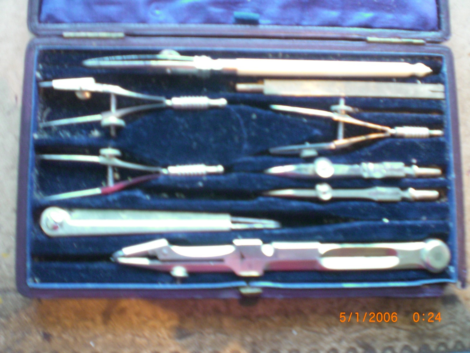 vintage technical drawing instruments