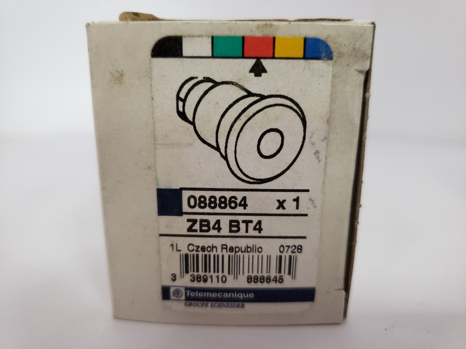 TELEMECANIQUE ZB4 BT4 PUSHBUTTON RED PUSH/PULL (088864) NIB