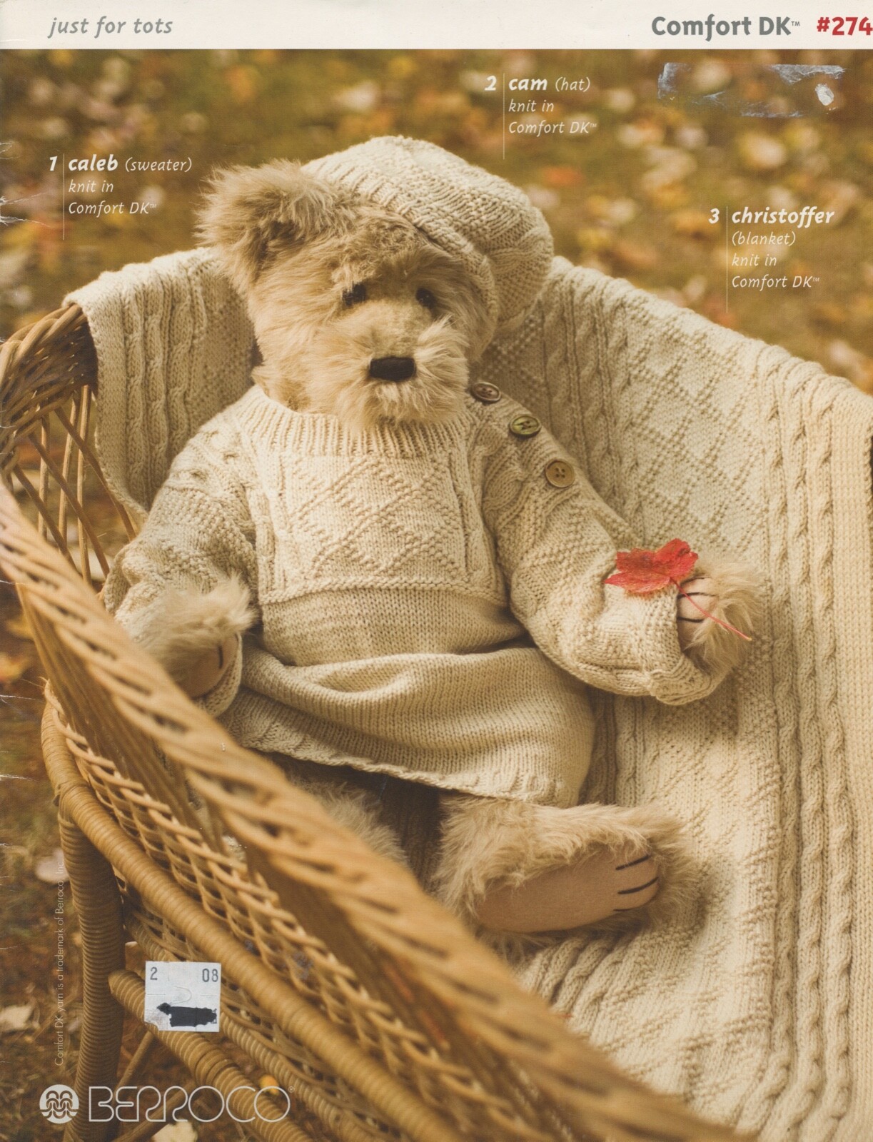 Berroco Knitting Pattern Book #274 Comfort DK Just for Tots -11 Designs for Kids