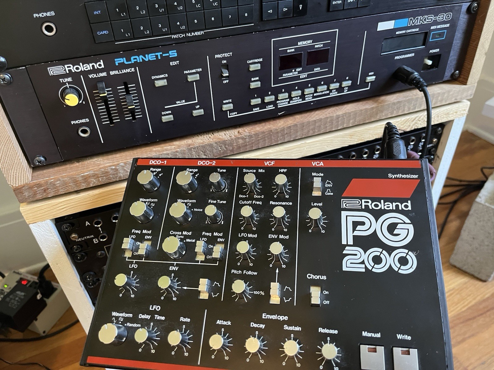 Roland MKS-30 Analog Synth With PG-200 Controller