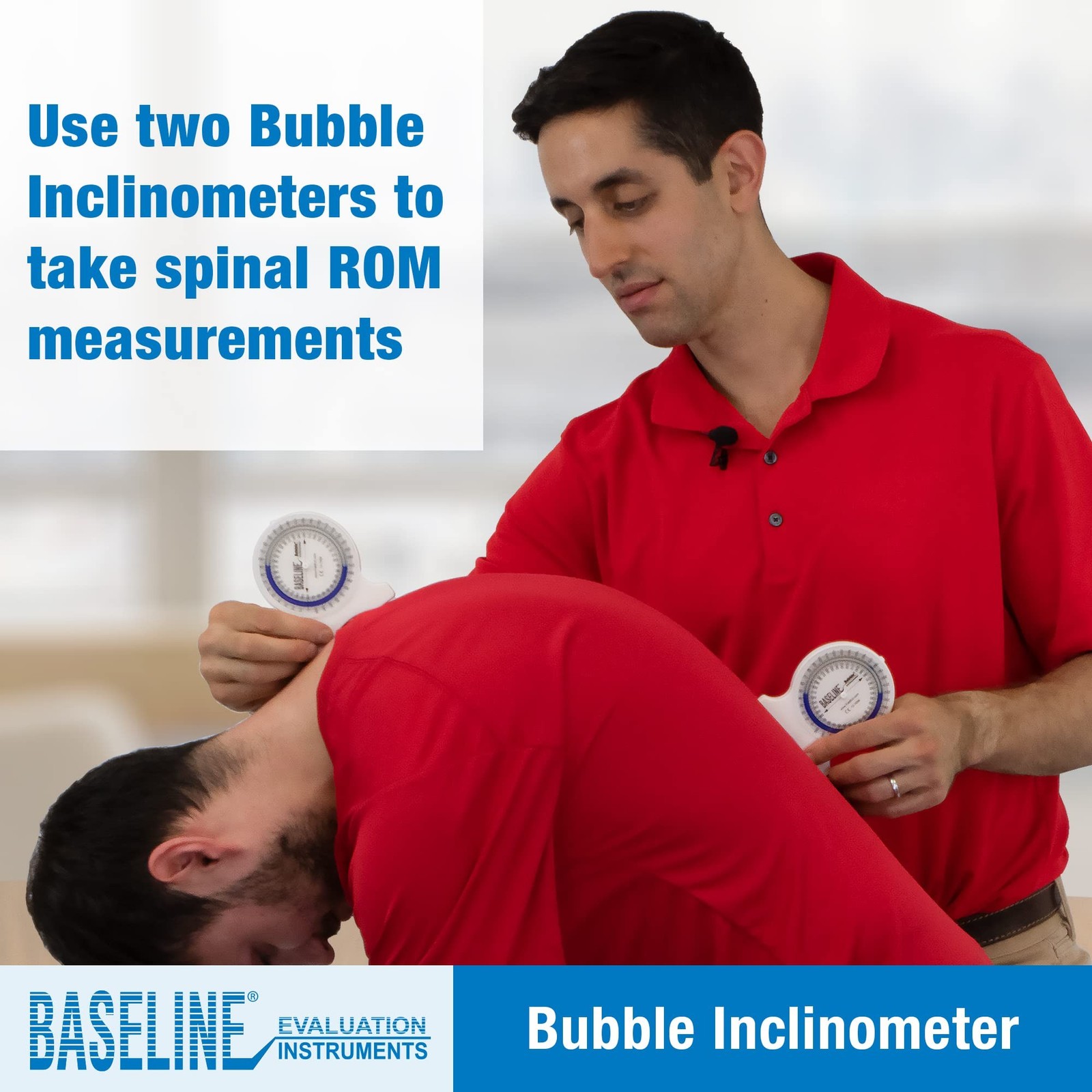 Baseline Bubble Inclinometer - Professional Easy To Read Range Of Motion Test...