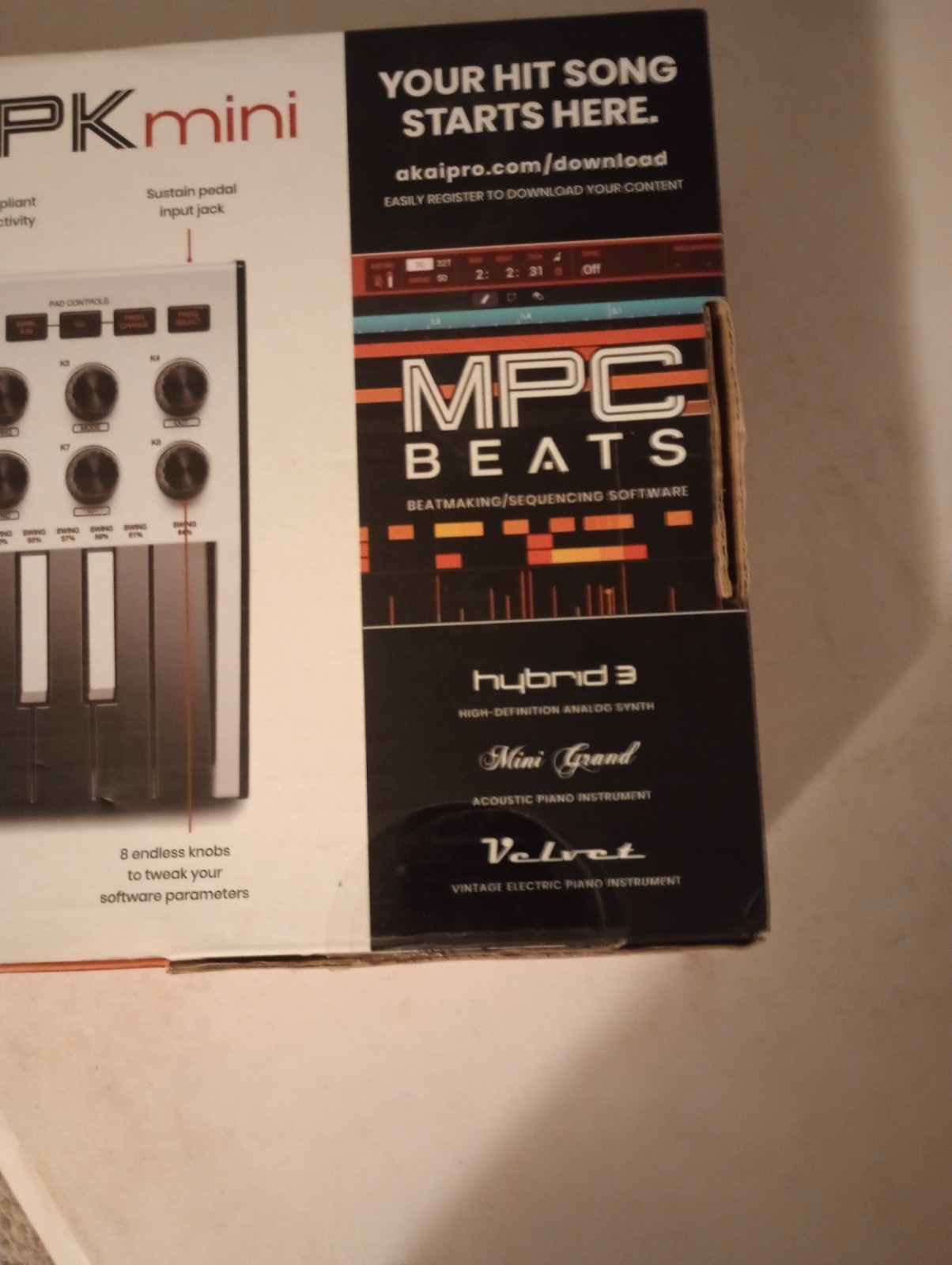 Akai Professional MPK Mini MK3 - 25 Key USB MIDI Keyboard-BRAND NEW w/MPC Beats