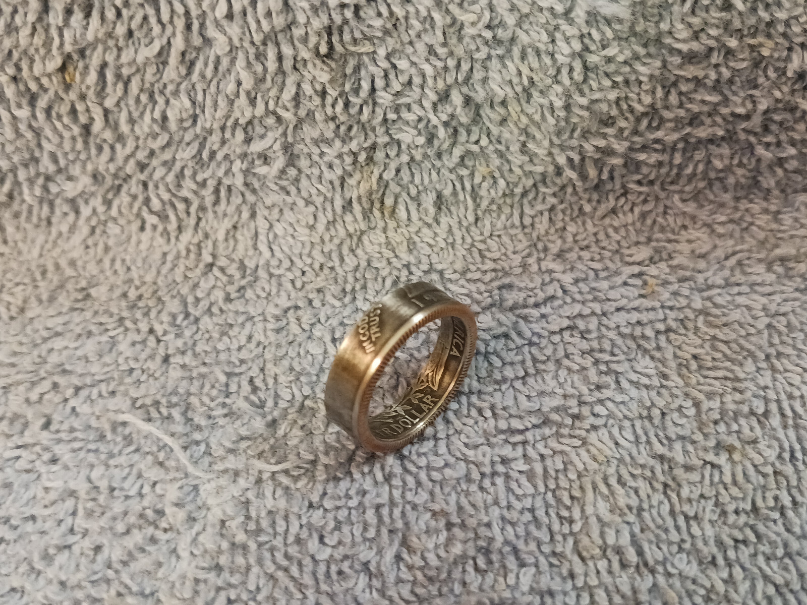 1988 Washington Quarters, Handmade Coin Ring, Size 6