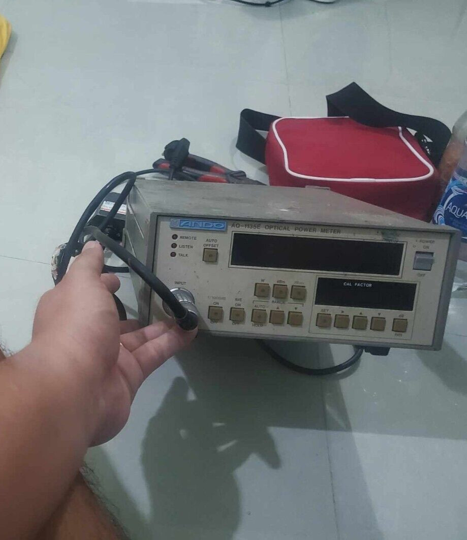 Ando AQ1135E AQ-1135E Optical Power Meter made in Ando Electric made in Japan