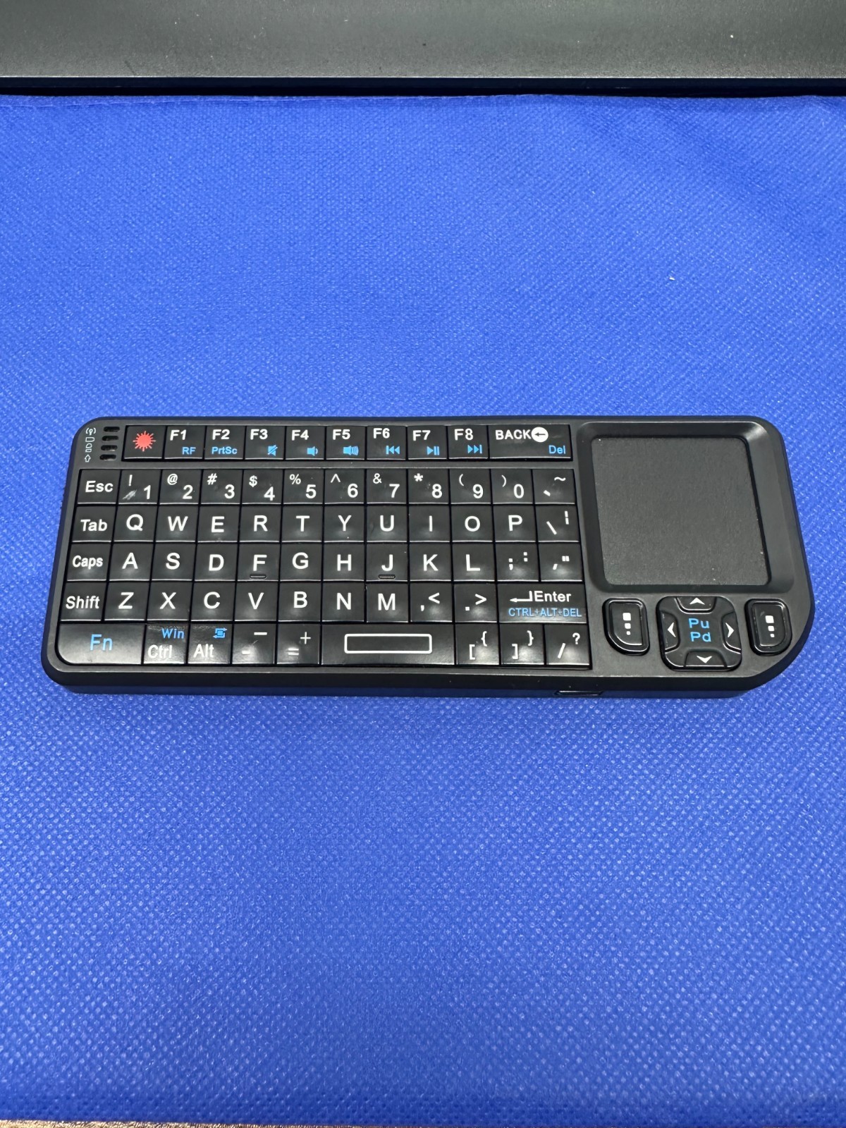 Mini Wireless Keyboard Touchpad Laser Pointer RF USB Receiver