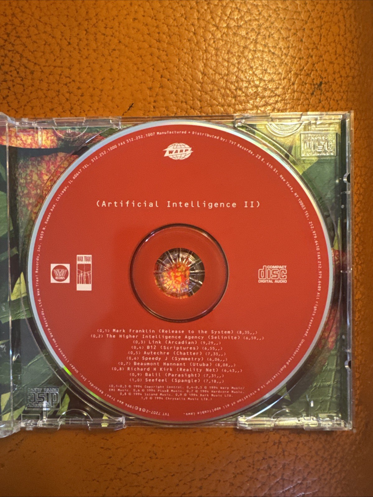 Artificial Intelligence II (Warp Records) SUPER RARE Compilation Autechre Etc