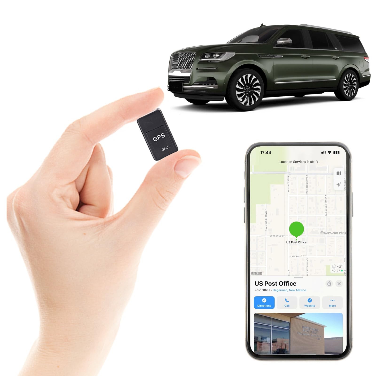 Mini GPS Tracker for Vehicles No Monthly Fee - Real-time Wireless Hidden GPS ...