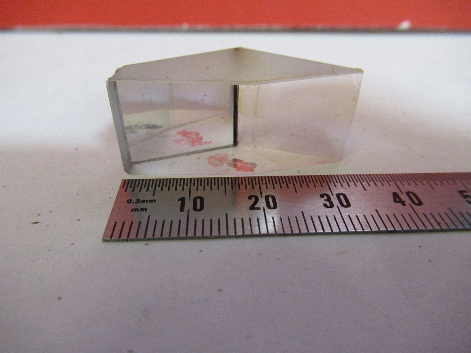 NIKON JAPAN GLASS PRISM HEAD OPTICS MICROSCOPE PART AS PICTURED X8-B-28