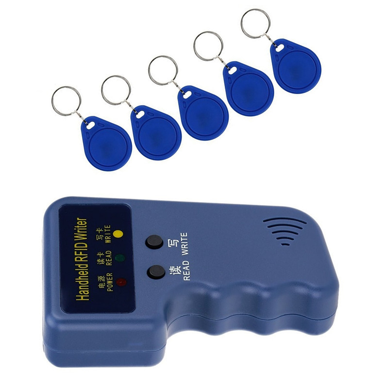 ID Card 125KHz Single Frequency Machine Handheld RFID Duplicator Copier Writer K