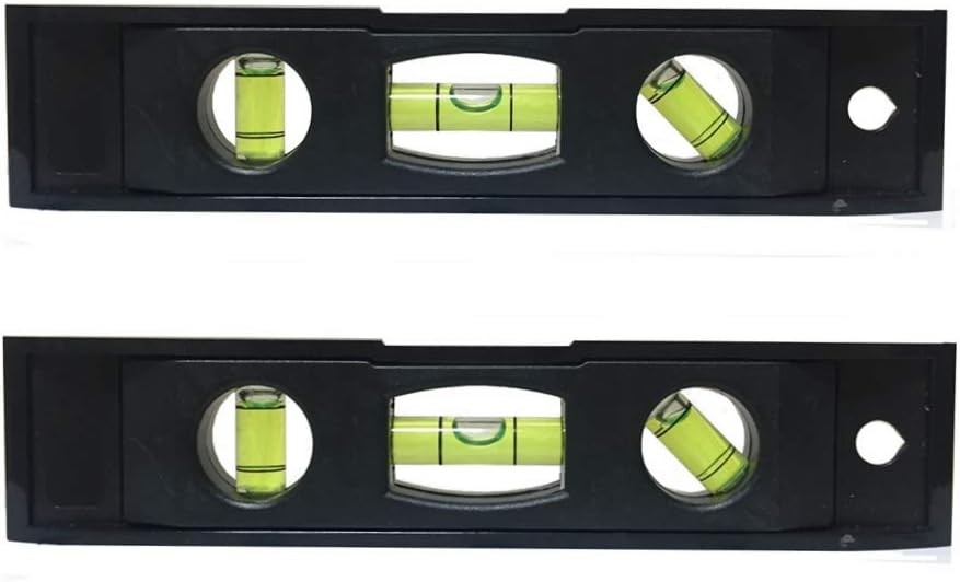 2pcs 6 inch Torpedo Level Magnetic Box with 180 90 45 Degree Clear