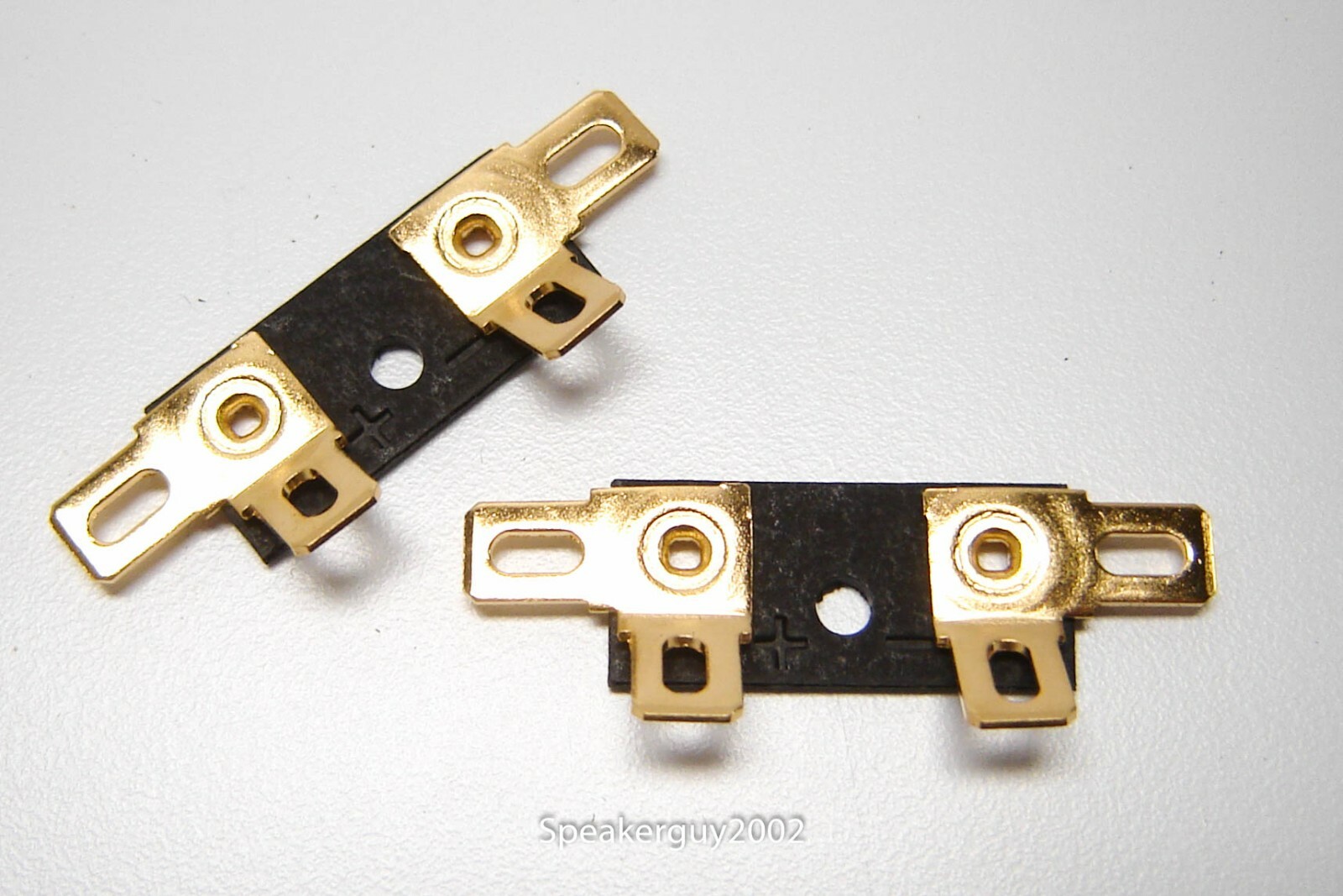 Pair of Fiber Board Woofer Terminal / Speaker Part / .25 Gold Spade / FBT8
