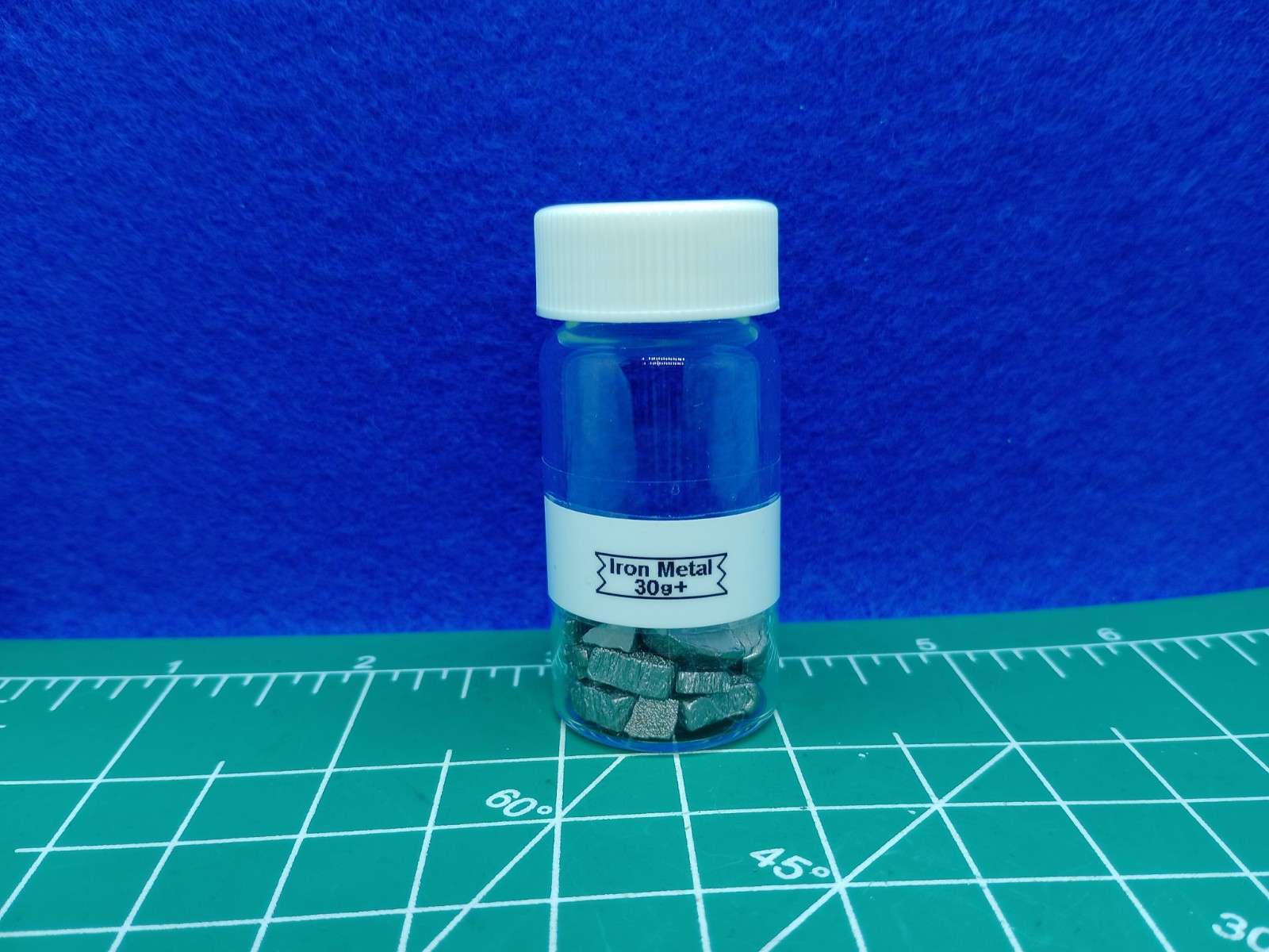 Iron Metal 30g+, 99.9% pure, For Element Collections, under Argon