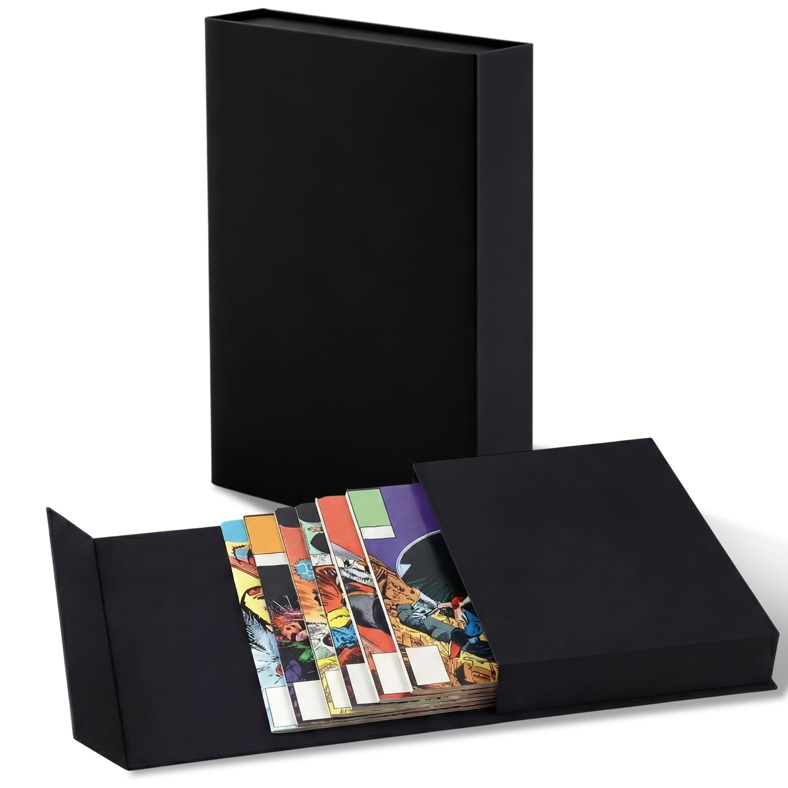 YooNotee 2 Pack Comic Book Storage Folio Comic Book Storage Box with Strong