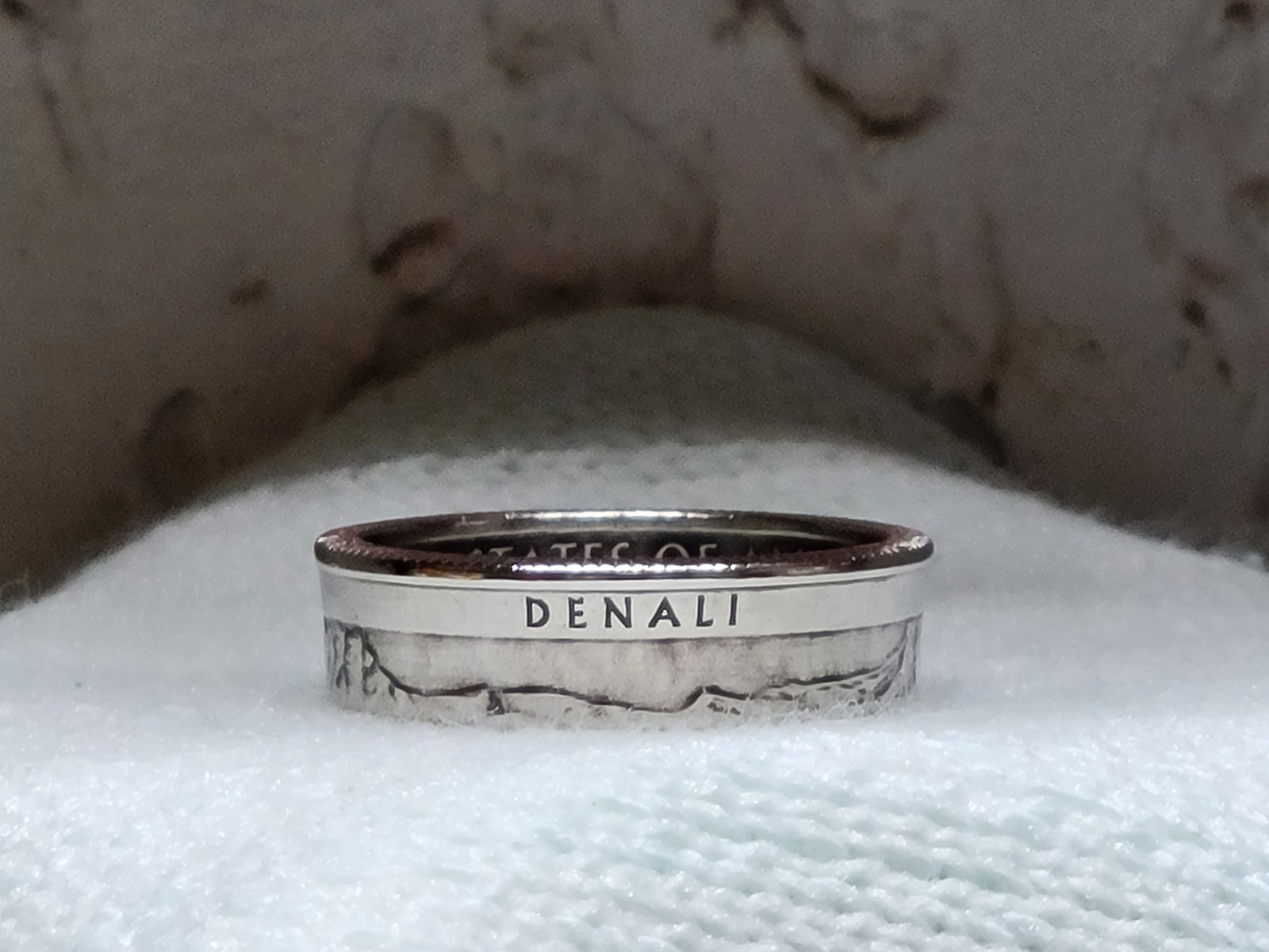 DENALI, AK. - Size 9 State Quarter Coin Ring