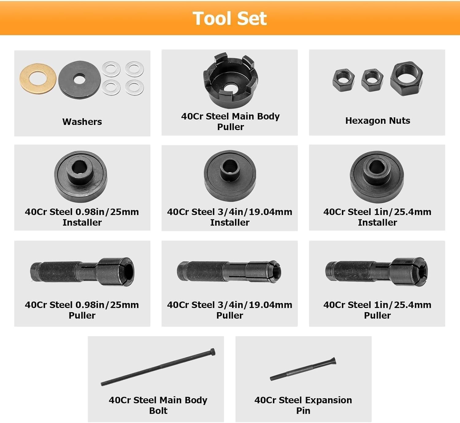 Wheel Bearing Tool Wheel Bearing Puller Kit Compatible with Harley Most
