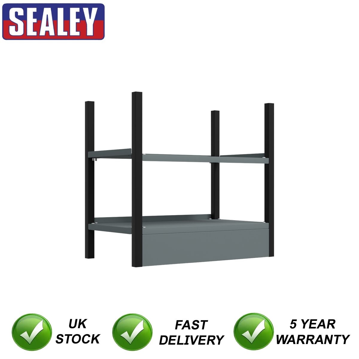 Sealey Modular Storage Base unit 2 Shelves 580mm APMRB1