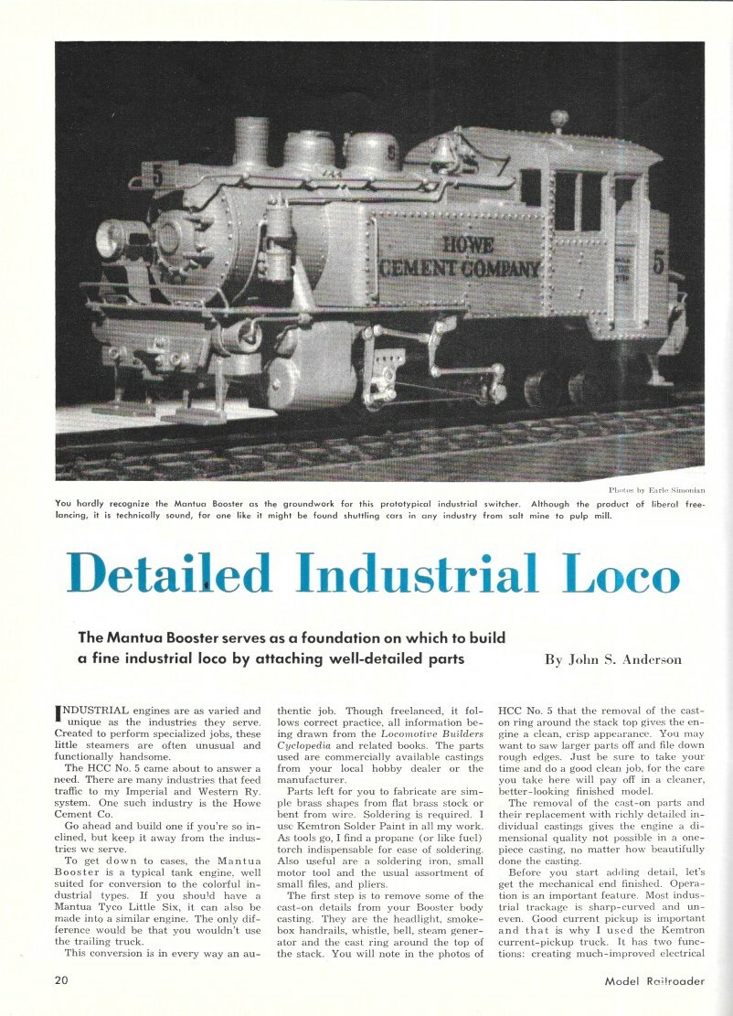 Model Railroader July 1956 General Store Post Office Lifetime Layout Motor Tools