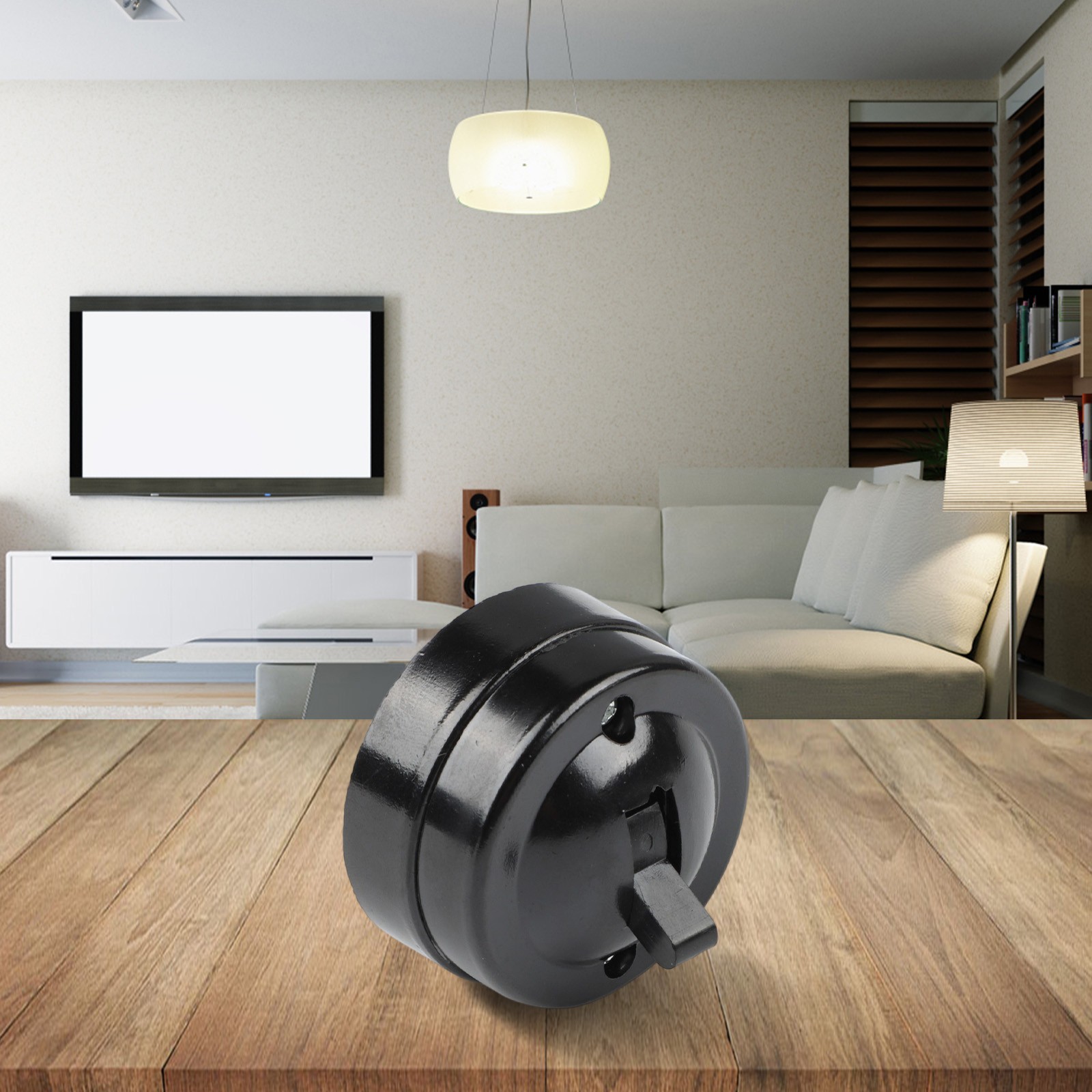 Round Single Control Retro Light Switch Old Fashioned Wall Mount Home Decor