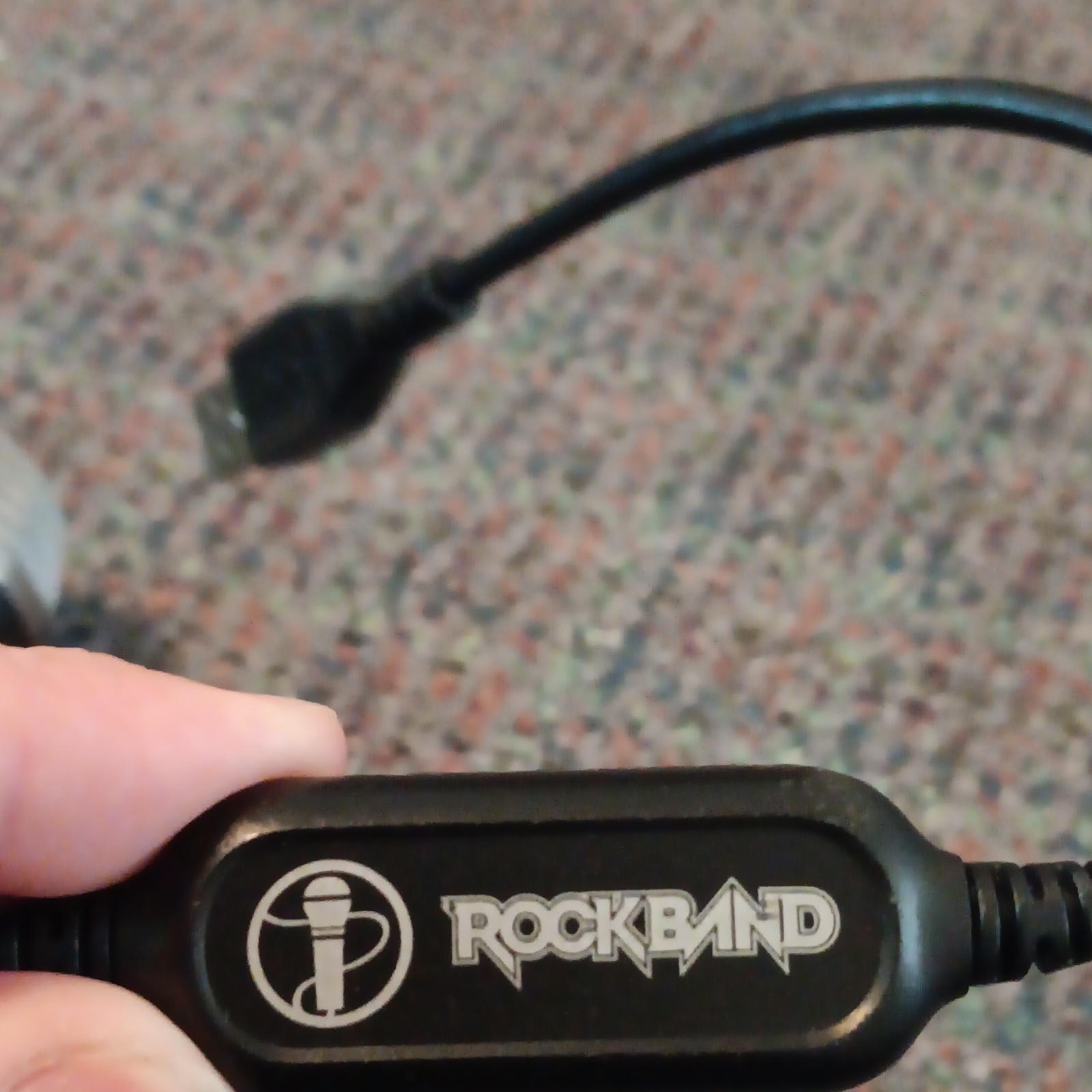 Rock Band USB Wired Handheld Karaoke Microphone, Wii Untested