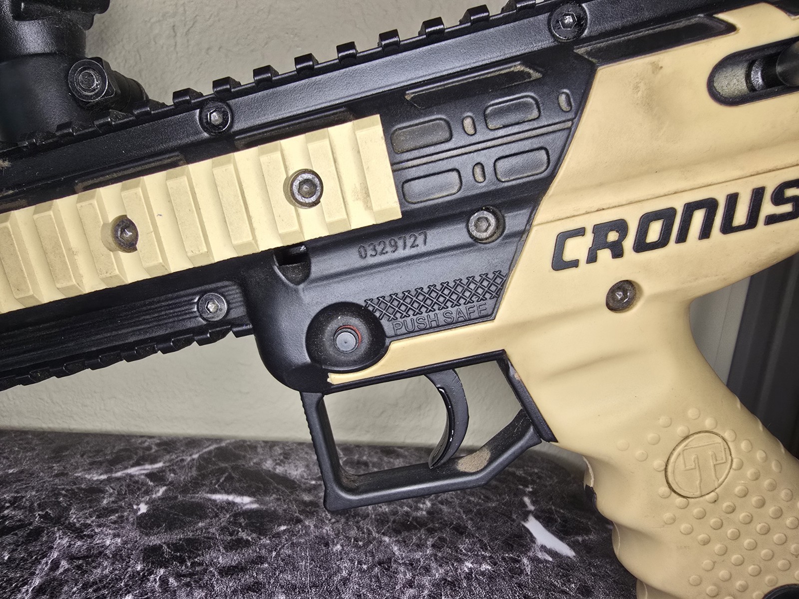 Tippmann Cronus Tactical Paintball Gun - Black / Tan