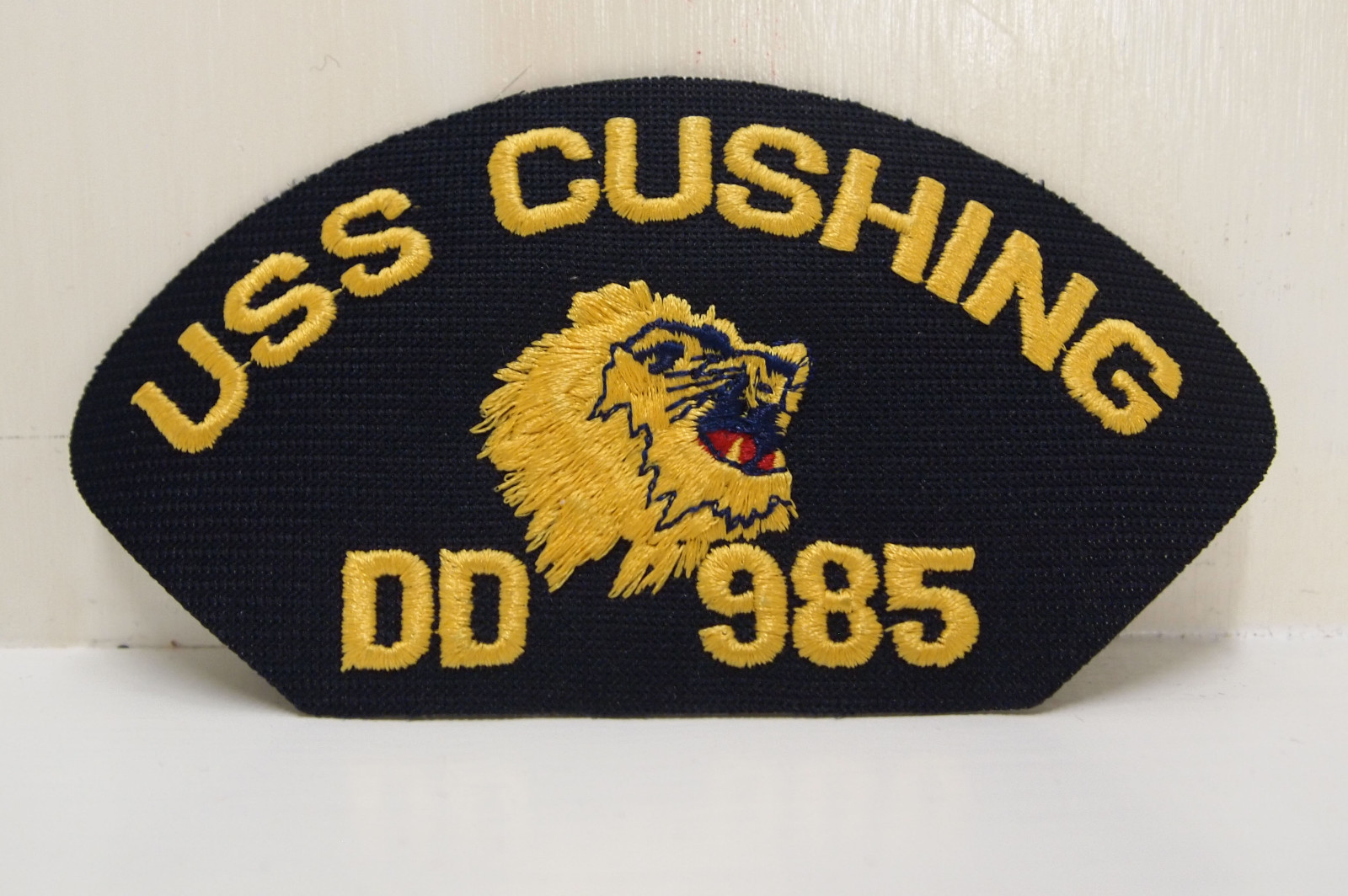 USS Cushing DD 985 Ship Boat Lion Patch Patches USN US Navy Military NEW gold