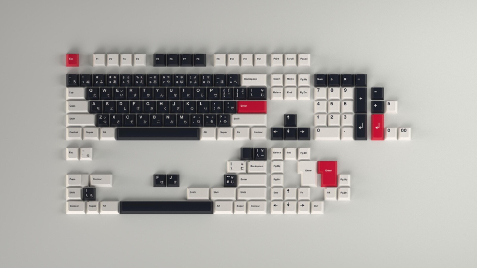 Authentic GMK Sumi Bundle (Base, Novelties, Sakura Mat, Torii & Kanji) - Sealed