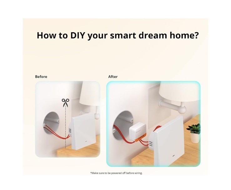 SONOFF ZBMINI Extreme Zigbee Smart Switch (No Neural Required) 2 Pack ZBMINIL2