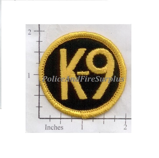 Police Dept K-9 Patch - Canine K-Nine - Vintage - Cheescloth Backing