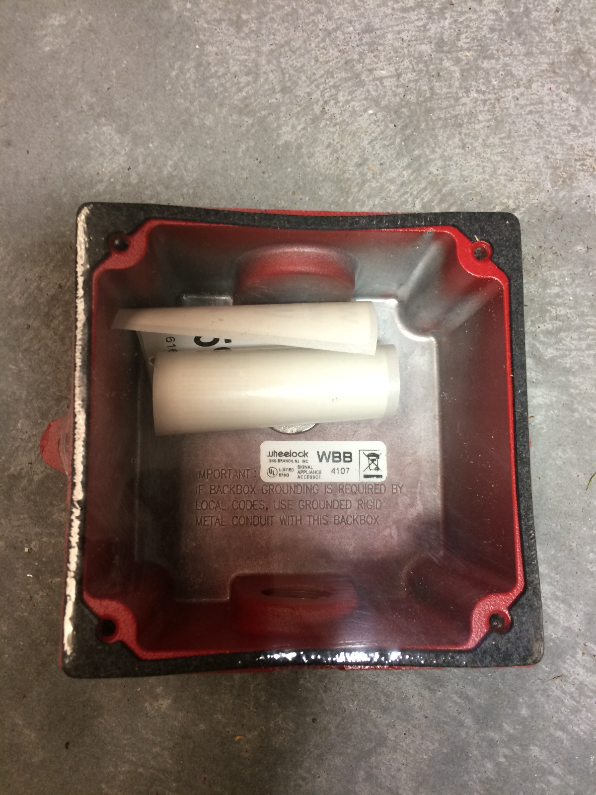 Viking Weatherproof Backbox VF4977-10 - Red - New, Fire Alarm
