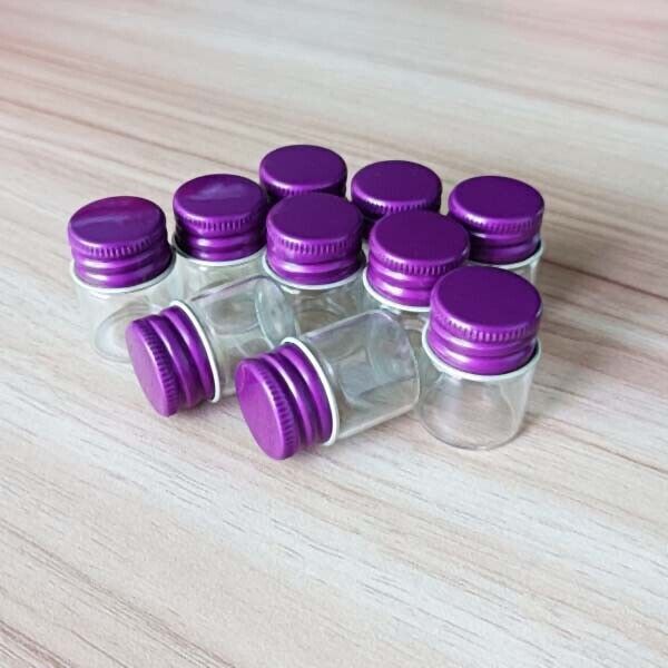 Perfume 5ml Jars Aromatherapy 10-200pcs Aluminum cap essential oil glass bottles