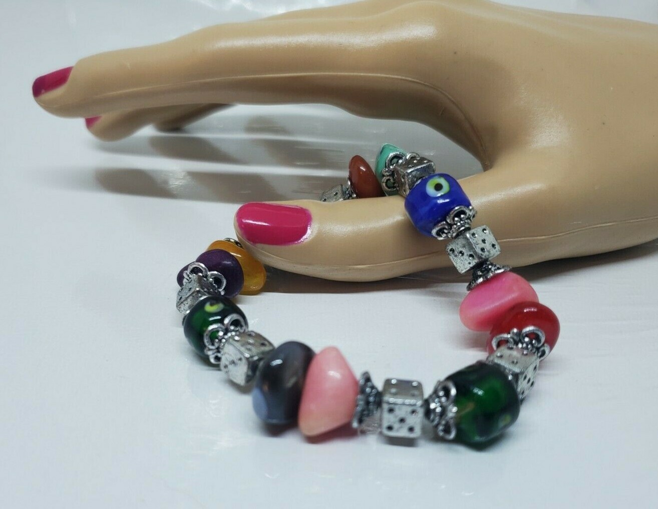 Colorful Multistone Stretch Bracelet