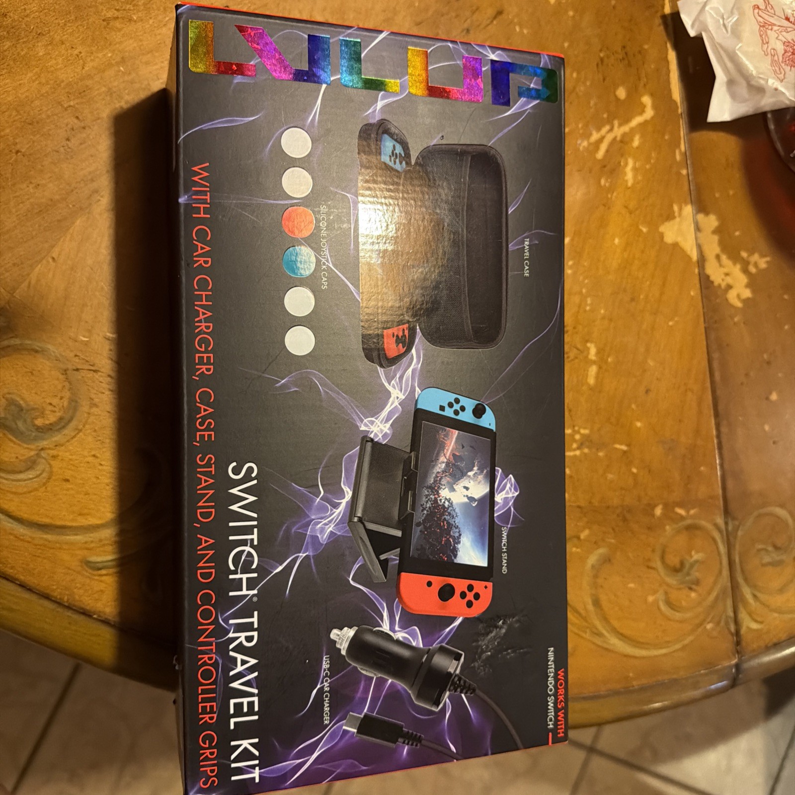 Nintendo Switch  Travel Kit With Car charger ,Switch case, and Stand