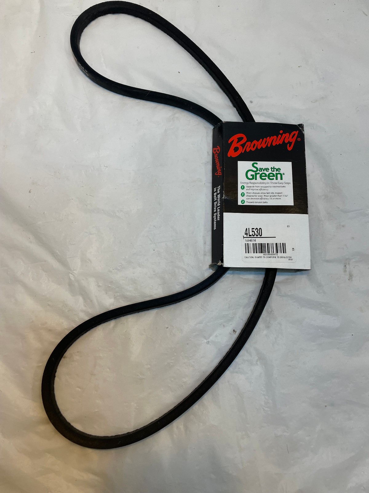 Browning  4L530 FHP Belt A51 1/2" top Neoprene rubber