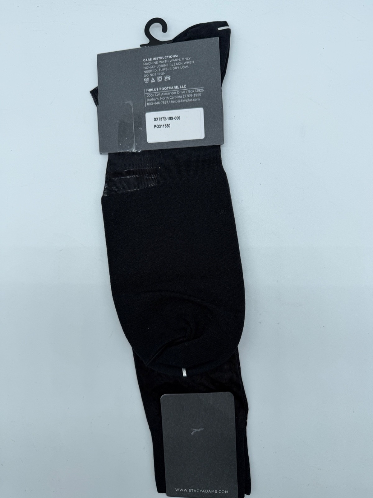 NEW ONE PAIR STACY ADAMS MENS SILKY NYLON CREW DRESS SOCKS SHOE XLARGE