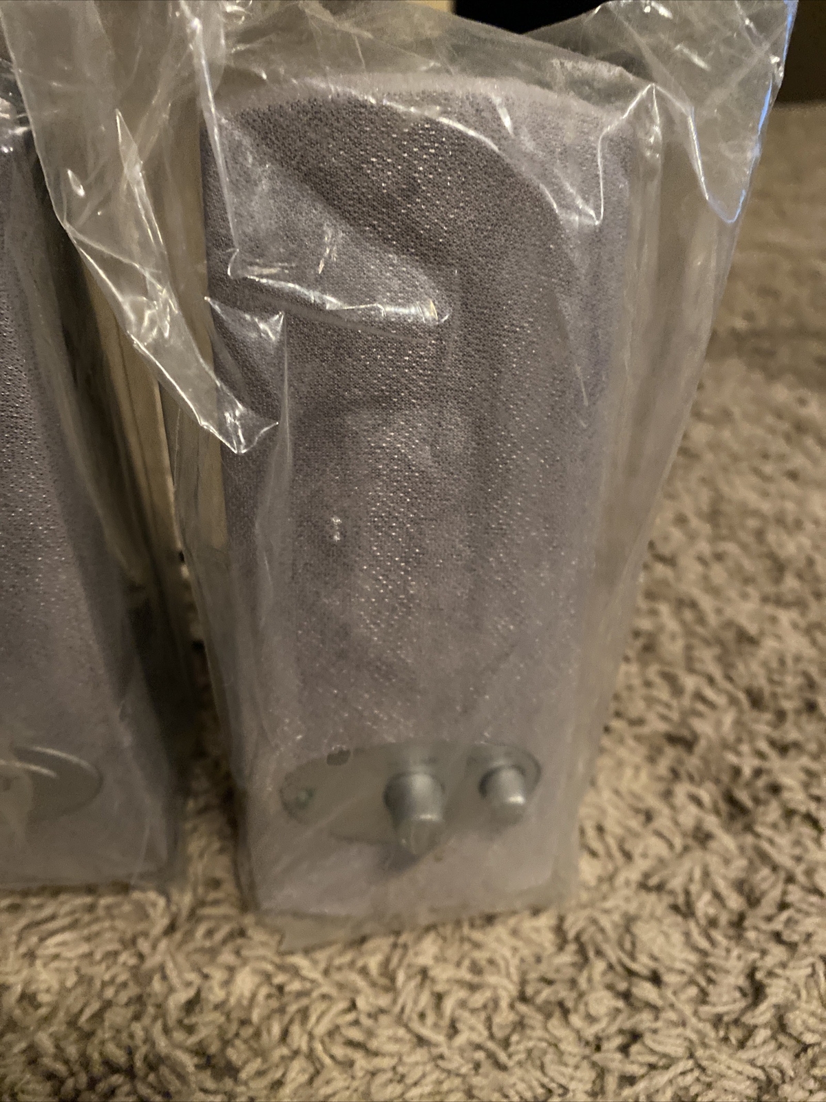 Acer PC Computer Stereo Speakers M1118B Gray Center 7616 F1