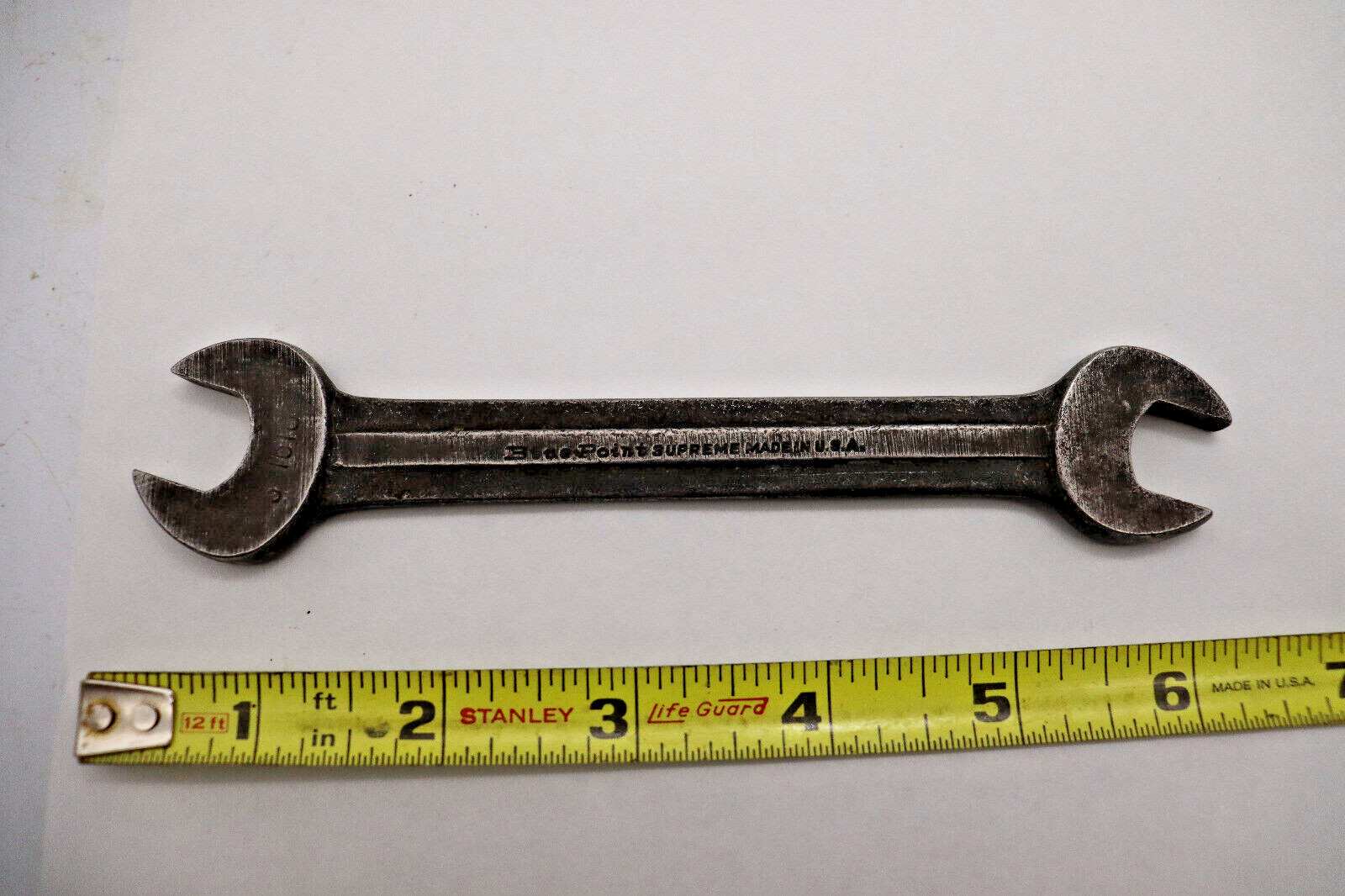 Blue-Point Supreme S-1618 1/2"x9/16" Open End Wrench Vintage free ship binT4