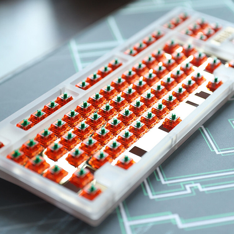 Lubed and Filmed C3 Equalz Tangerine V2 Linear Switches 67g Lot 2022 USA US